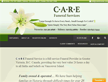 Tablet Screenshot of carefuneral.com